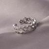 Anillo Europeo y Americano Transfronterizo de Diamante Completo para Mujer, Apertura de Circonita de Gama Alta de Nicho, Anillo Ajustable, No se Desvanece, Venta al por Mayor Versátil