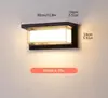 Luz de Pared Led para Exteriores Impermeable Minimalista Moderna Luz para Pared Exterior Jardín Doble PC Alto Brillo Resistente a la Humedad