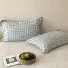 Fundas de Almohada Cómodas de Algodón Estilo Coreano, un Par para Uso en Casa, Funda para Almohada Individual de Adulto, Algodón Puro, 48X74, Dos Piezas