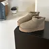 Botas de Nieve Henan Sangpo Suela Gruesa 3cm Botines Mini Cortos 20667