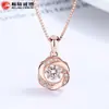 Collar Dinámico Redondo de Plata de Ley 925 para Mujer, Diseño de Nicho, Colgante de Corazón Pulsante, Cadena Clavicular de Alto Nivel Estilo Ins