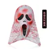 Mascarilla de Halloween de Terror Más Vendida Transfronteriza Máscara de Cara de Fantasma Divertida Grito Accesorios de Baile para Adultos de Pascua