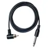 Conector RCA en ángulo a clavija macho de 6.35 Cable de conexión para motor de máquina de tatuar Clavija recta Cable de alimentación para máquina de tatuar 2m