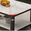Mesa de centro em laje de rocha, sala de estar, uso doméstico, luxo leve, design moderno, minimalista, retangular, simples, adequada para apartamentos pequenos, móveis de varanda