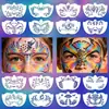 Plantilla de Pintura Facial para Niños Molde de Impresión por Transferencia DIY Adecuado para Maquillaje de Escenario y Pintura Facial Alrededor de los Ojos