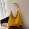 Bolsa de ombro de veludo transfronteiriça, estilo retrô e casual, bolsa tote de grande capacidade, versátil para o trabalho, bolsa de mão e conjunto de bolsas combinando, personalizável