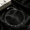Tobillera Redonda Geométrica con Borla Xuping de Acero Inoxidable Estilo Nicho de Moda Personalidad Estilo Vacaciones de Verano Joyería para el Pie Venta al por Mayor para Mujeres