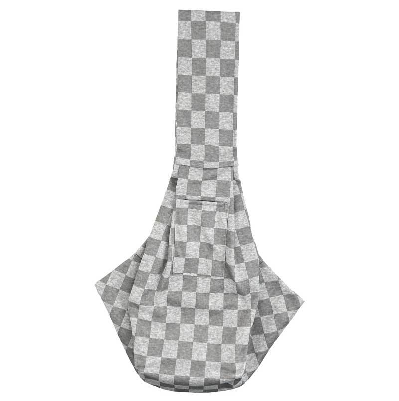 灰白棋盘格涤纶包_05