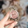 Reloj Deportivo Estilo Tiktok, Reloj de Cuarzo, Correa de Acero Simple, Reloj Doméstico, Reloj Shoubiao, Esfera Grande