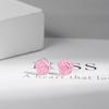 Pendientes de flor de rosa para mujer, joyería de oreja de flor rosa dulce, pequeños y frescos, estilo japonés-coreano, diseño de nicho, accesorios.