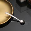 Cuchara para condimentar de acero inoxidable 304, cuchara para café, cuchara para mezclar, cuchara para el hogar, linda cuchara para postre, cuchara para helado