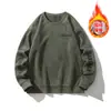 Sudaderas de Gamuza para Hombre 2027 Nuevo Otoño Retro Americano Holgadas Versátiles Manga Larga Camiseta Ropa Base Superior