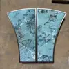 Nova Maçaneta de Porta de Pedra de Luxo Estilo Chinês, Maçaneta de Porta de Vidro Estilo Leve de Luxo, Maçaneta de Jade Personalizada para Entrada de Villa Clube