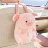 Porta-Lenços para Carro Criativo Fofo Pet Pendurado Caixa de Lenços para Carro Urso de Pelúcia Cartoon Porta-Lenços para Banco Traseiro do Carro