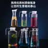 Tetera de Acrílico para PC de Agua Fría Olla para Bebidas de Restaurante Olla para Jugos Olla para Cerveza Dispensador de Vino de Plástico Resistente a Altas Temperaturas