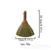 Escoba de Hierba de la Pampa Hecha a Mano Cepillo de Limpieza Cepillo para Mesa de Té Cepillo para Bandeja de Té Escoba Pequeña Escoba de Hierba para Escritorio Hogar