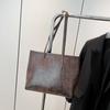 Bolsa tote retrô de alta qualidade feminina 2025 nova outono e inverno all-match grande capacidade bolsa de ombro de classe de estudante