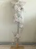 Adhesivo de Tela Bordada de Encaje de Color Parche Bordado de Malla Tela para Vestido de Boda Vestido Vestido Accesorios Decorativos Costura a Mano