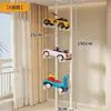 Rack de Armazenamento e Exibição de Skateboard, Snowboard e Pranchas de Esqui de Chão ao Teto