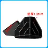 Protectores de Esquina de Plástico para Embalaje de Cajas de Envío Exprés, Protectores de Esquina de Plástico de Tres Lados, Protectores de Esquina Anticolisión para Muebles de Material en Lámina Transfronterizos, Negro