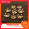 Acessórios para Joias DIY de Cobre Fundido 15mm Tampas de Flor de Cobre Fundido Acessórios para Franjas de Prendedor de Cabelo Estilo Nacional Retrô Estilo Étnico