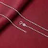 Cadena de Cuentas Hexagonales de Plata de Ley 925 Italiana Moderna Sencilla Diseño de Nicho Lujo Ligero Cadena Corta para Clavícula de Mujer Estilo para el Trabajo