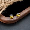 La Luz se Encuentra con el Sol, Pendientes de Montaña Dorada, Pinzas para Orejas de Diseño Moderno y a la Moda para Hombres, Accesorios Sencillos y Elegantes de Gama Alta para Mujeres