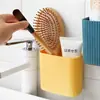 Estante de Almacenamiento para Baño Montado en la Pared, Estante de Esquina para Baño, Cesta de Almacenamiento, Almacenamiento Montado en la Pared sin Taladro para Portacepillos