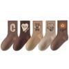 Calcetines para niños durian 2023, venta al por mayor, otoño e invierno, calcetines de marea de oso, calcetines de tubo para niños y niñas, versión coreana de Joker Sports