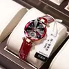Reloj de Mujer Poedagar Marca Exportación Compacto de Cuarzo Correa Ultradelgada Hebilla de Pin Resistente al Agua 719