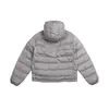 Preenchido com 90% de Penugem de Pato Branco, Estilo Básico com Capuz, Jaqueta Puffer com Capuz Color-Blocking Sem Enchimento de Penugem, Absorção de Calor e Bloqueio de Temperatura 9901