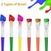 Bestseller transfronteiriço: Conjunto de pincéis para pintura a óleo com cerdas de porco, 10 peças, conjunto de pincéis para pintura a óleo infantil, conjunto de pincéis para tinta acrílica