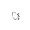 Pendientes de Plata de Ley 925 con Diamantes de Comercio Exterior para Mujer Moda Perforación Anillo de Nariz Transfronterizo Anillo de Nariz Simple de Gama Alta Joyería Europea y Americana