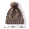 Sombrero Popular de Cachemira para Otoño e Invierno Moda Femenina Bola de Pelo de Zorro Sombrero de Lana Cálido Gorra con Protección para los Oídos Amazon