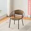 Silla con respaldo, taburete bajo, silla de ratán para ocio, silla de comedor, silla pequeña de ratán, hecha a mano, oferta especial para uso doméstico, sala de estar, balcón
