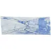 Diadema Tie-Dye Europea y Americana Deportiva Absorbente de Sudor Algodón Puro con Capucha Yoga Fitness Diadema Estampada Diadema Cruzada Diadema de Algodón para el Cabello