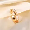 Anillo de Lujo Ligero de Moda Coreana Tendencia en Tiktok con Microincrustaciones de Diamante y Madreperla para Mujer con Acabado de Alta Gama Que No Se Desvanece