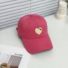 Nueva Gorra de Béisbol con Corazón para Niñas Gorra Suave con Visera para Caras Redondas y Cuadradas Se Puede Usar Estilo Coreano Sombrero Lindo para Hombres Moderno