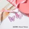 Mariposa de Cristal diy Hecho a Mano Plástico Accesorios para Funda de Teléfono Material de Goteo de Gel Creativo Cuerda para Tocado Horquilla Horquilla Colgante