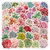 50 Piezas de Pegatinas de Suculentas, Decoración DIY Floral Fresca para Diarios, Teléfonos, Patinetas, Refrigeradores, Calcomanías Impermeables al por Mayor