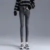 Jeans de Mujer Primavera, Otoño, Invierno 2026 Nuevo Estilo Forro Polar Adelgazantes de Cintura Alta Elásticos Skinny Tipo Lápiz Modernos