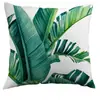 Fronhas de Verão Transfronteiriças Temáticas de Floresta Tropical da Temu com Folhas de Babosa, Bananeira e Palmeira Podem Ser Personalizadas para Atacado