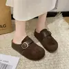 Sandalias casuales slip-on Baotou para mujer, nueva colección de otoño 2026, que aumentan la altura, adecuadas para usar al aire libre, de suela gruesa y diseñadas para mujeres embarazadas