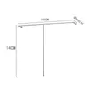 Prateleira de display para loja de roupas cabide de chão cabide de parede para roupas femininas roupas infantis cabide de parede em aço inoxidável cabide de parede com suporte lateral