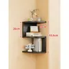 Estantes de pared para dormitorio, paneles de almacenamiento de esquina, estanterías de pared, gabinetes de almacenamiento triangulares para esquinas del hogar