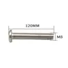 Fábrica fuente hierro galvanizado perno de cabeza plana herrajes para muebles accesorios conector cabeza grande plana cabeza hexagonal tornillo