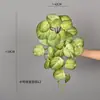 Colgante de Pared de Enredadera de Ratán Artificial Planta Verde Artificial Hoja de Manzana Manzano Cesta Colgante Enredadera Pared Rábano Verde Hoja de Siete Estrellas Colgando en la Pared