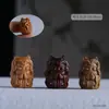 Sândalo Verde e Jacarandá Esculpido Desenho Animado Animal de Estimação Fofo Acessórios Artesanais DIY Pulseira Pingente Contas Espaçadoras Acessórios para Celular