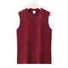 Atacado cor sólida 220g camiseta sem mangas colete fitness esportivo masculino e feminino uso interno e externo combina com tudo algodão puro colete branco