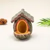 Alimentador de Aves Nuevo Transfronterizo Nido de Pájaro Adorno Colgante para Patio Jardín Exterior Decoración de Nido de Pájaro Manualidades de Resina Hecho a Mano